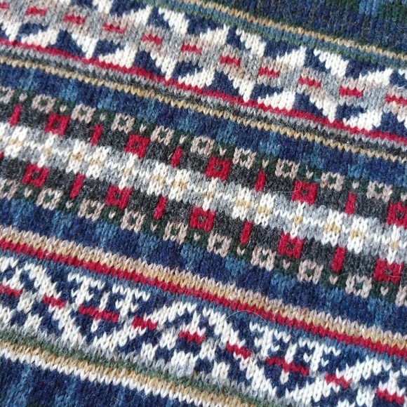 vintage 80's 90's BUTTON FRONT CARDIGAN sweater L - Picture 5 of 9